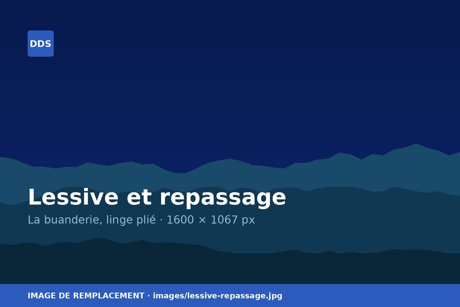 Linge lavé, repassé et plié dans la buanderie de David Dougoud Services